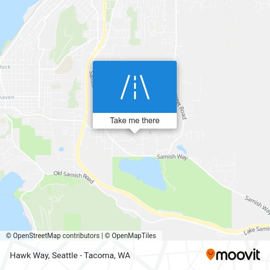 Hawk Way map
