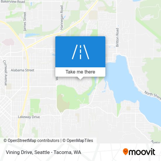 Vining Drive map