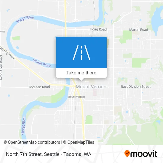 North 7th Street map