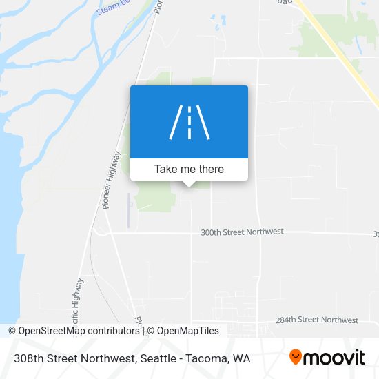 Mapa de 308th Street Northwest