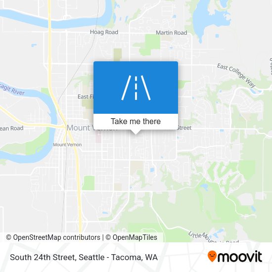 South 24th Street map