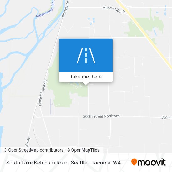 South Lake Ketchum Road map