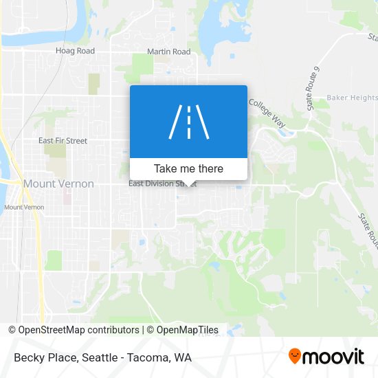 Mapa de Becky Place