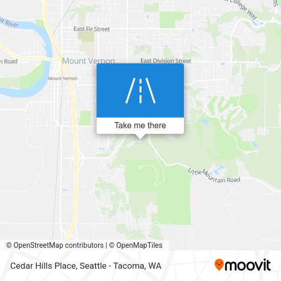 Cedar Hills Place map