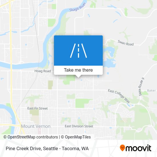 Pine Creek Drive map