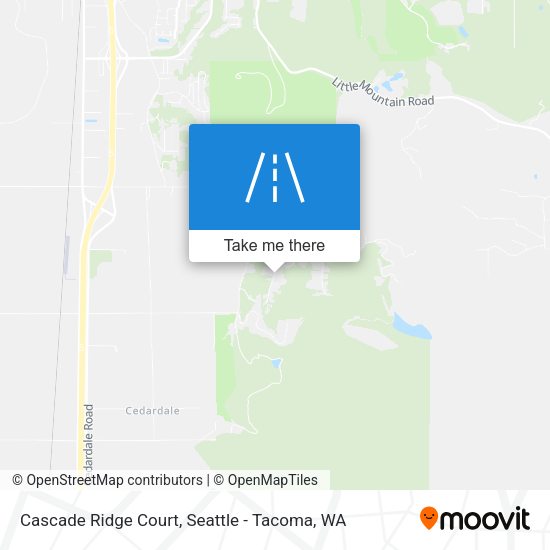 Cascade Ridge Court map