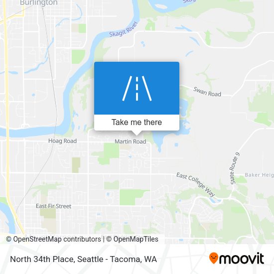 Mapa de North 34th Place