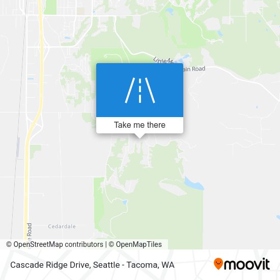 Cascade Ridge Drive map