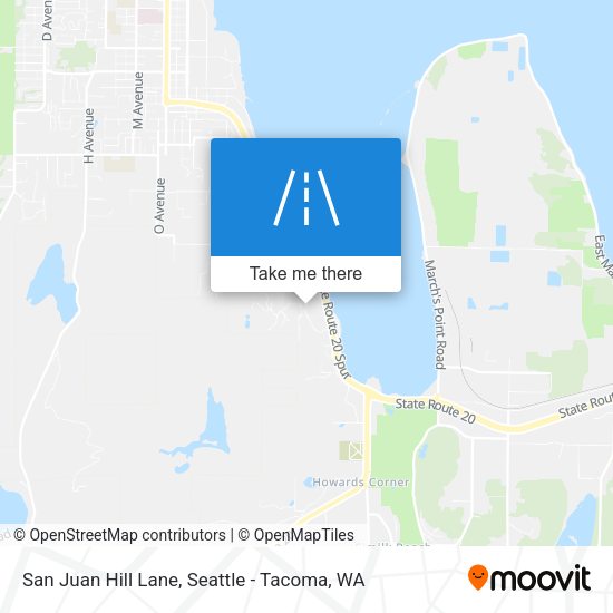 San Juan Hill Lane map