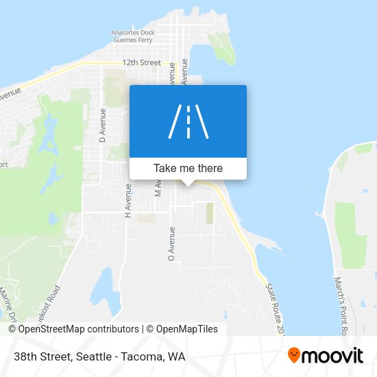 Mapa de 38th Street