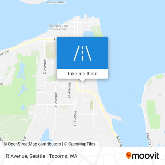 R Avenue map