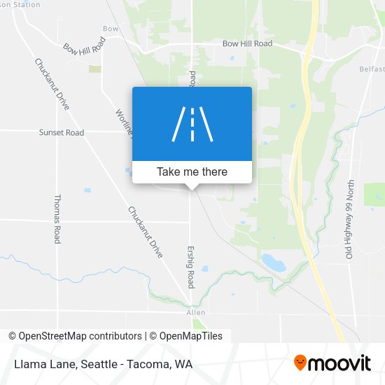 Llama Lane map
