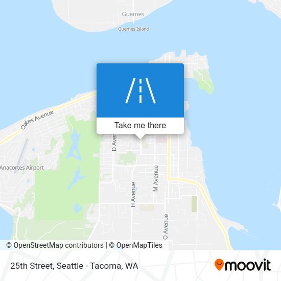 25th Street map