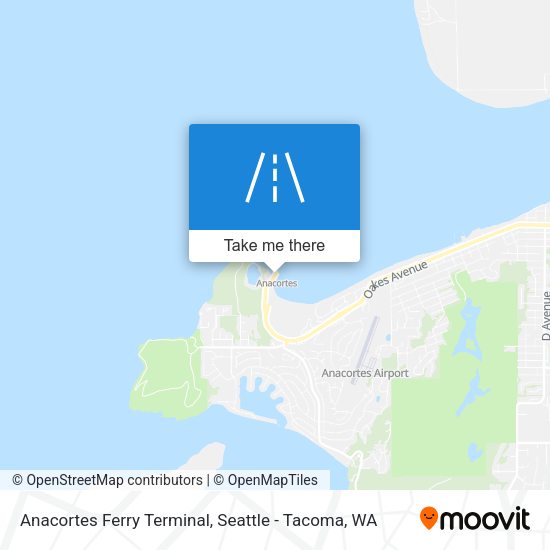 Anacortes Ferry Terminal map