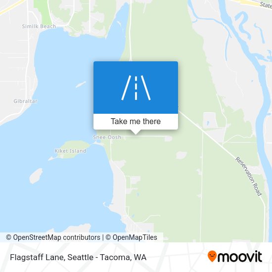 Flagstaff Lane map
