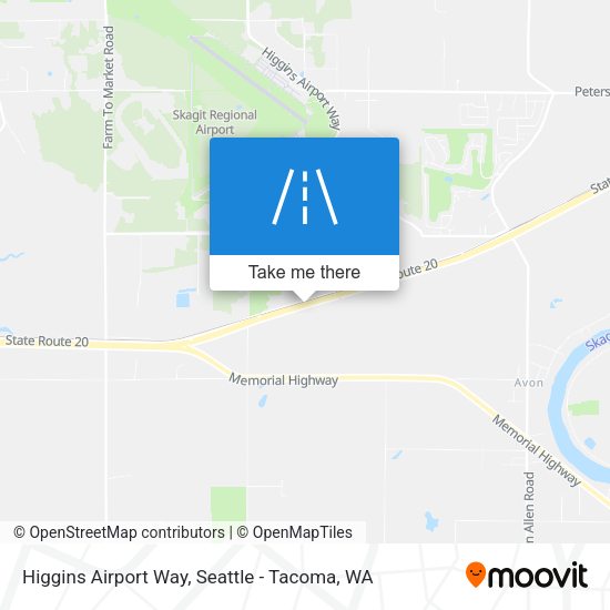 Mapa de Higgins Airport Way