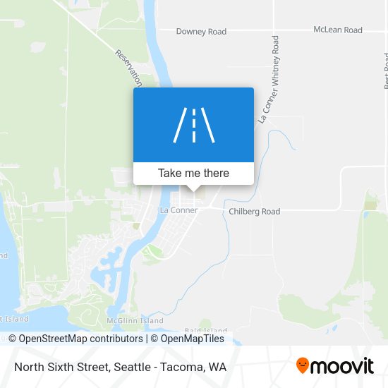 North Sixth Street map