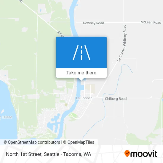 North 1st Street map