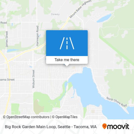 Big Rock Garden Main Loop map