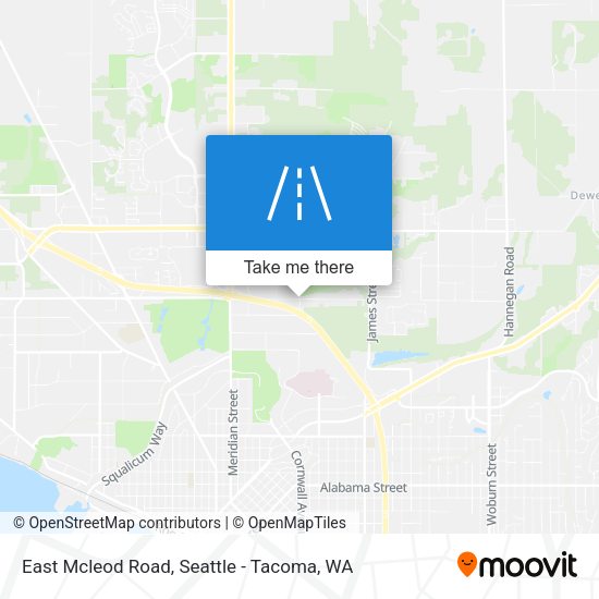 East Mcleod Road map