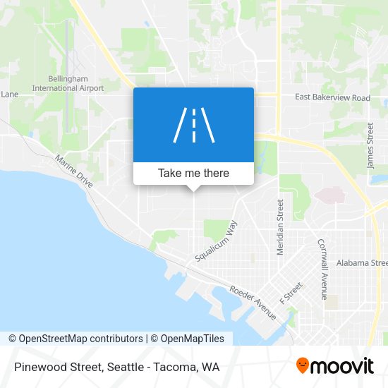 Pinewood Street map