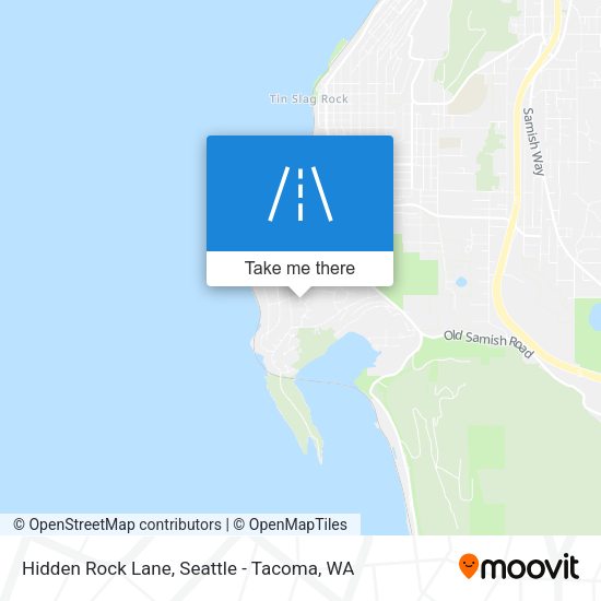 Hidden Rock Lane map