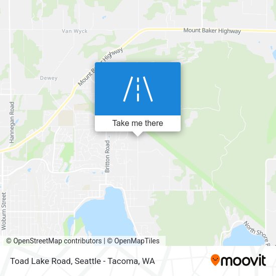 Mapa de Toad Lake Road