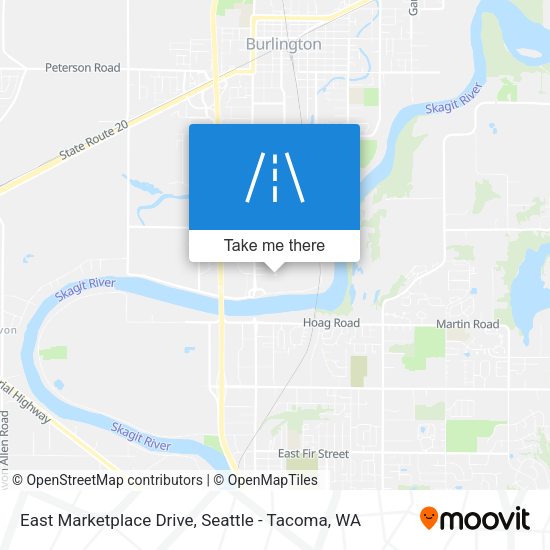 Mapa de East Marketplace Drive