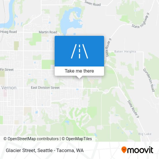 Mapa de Glacier Street