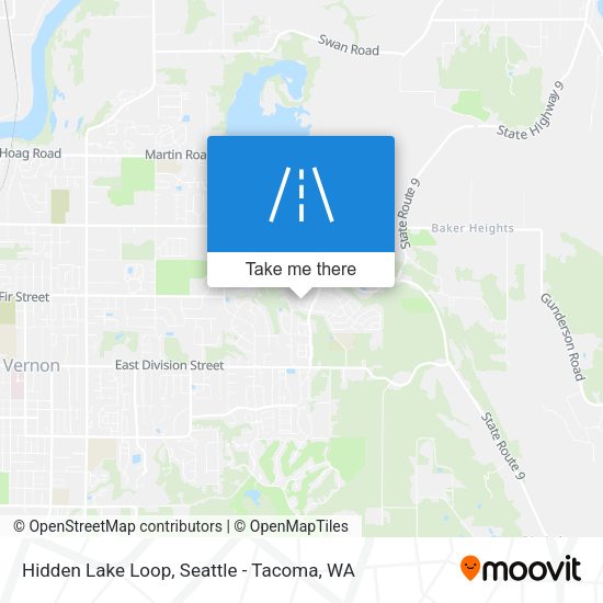 Mapa de Hidden Lake Loop