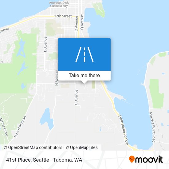 41st Place map