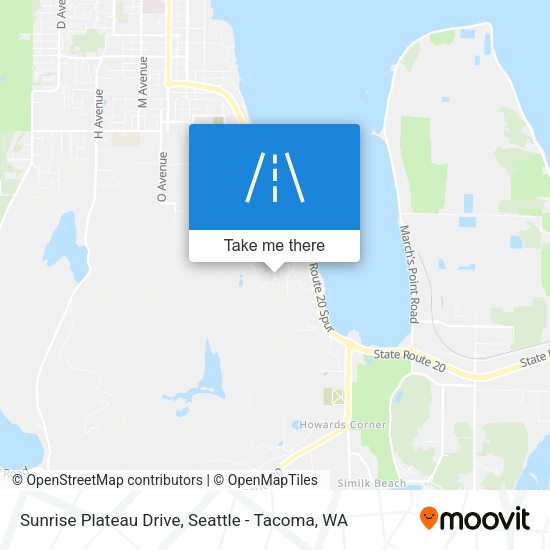 Sunrise Plateau Drive map