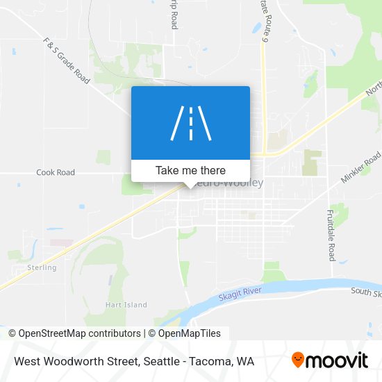 West Woodworth Street map