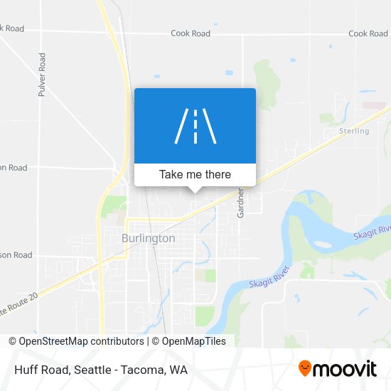 Mapa de Huff Road
