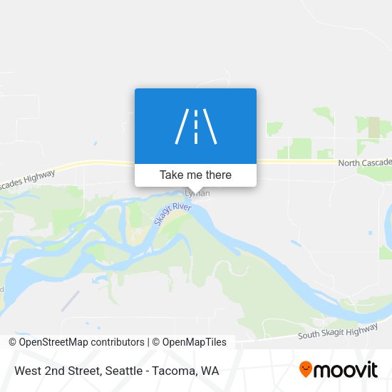West 2nd Street map