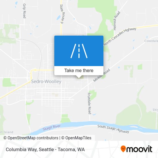 Mapa de Columbia Way