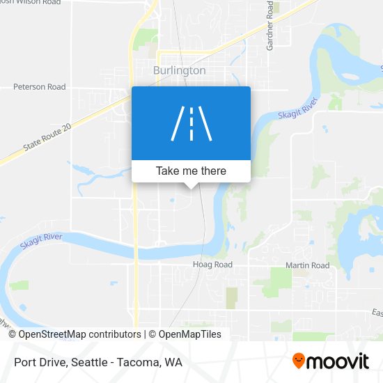 Port Drive map