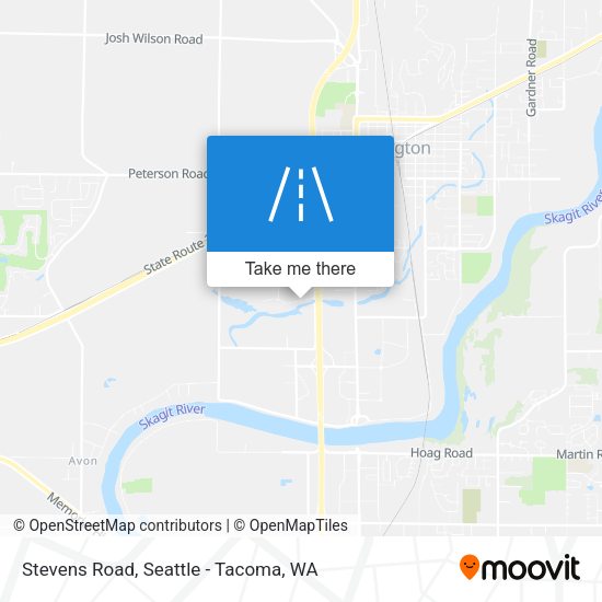Stevens Road map