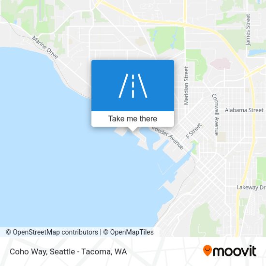 Coho Way map