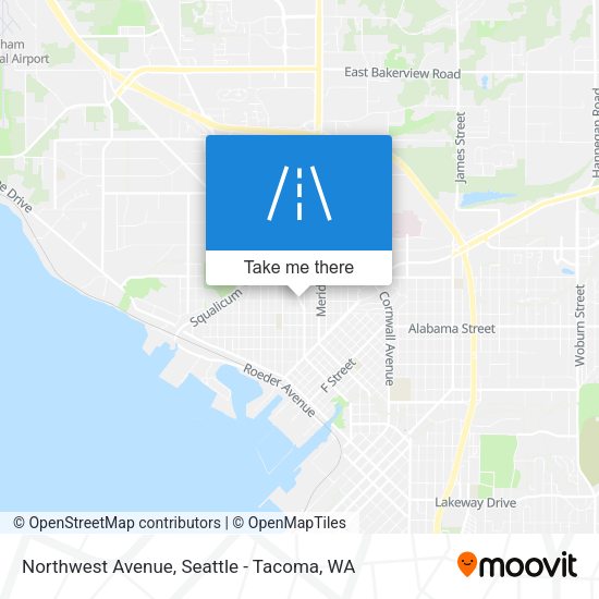 Mapa de Northwest Avenue
