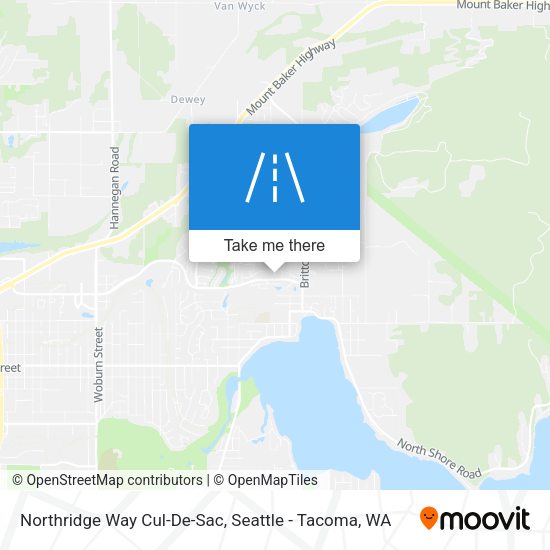 Northridge Way Cul-De-Sac map