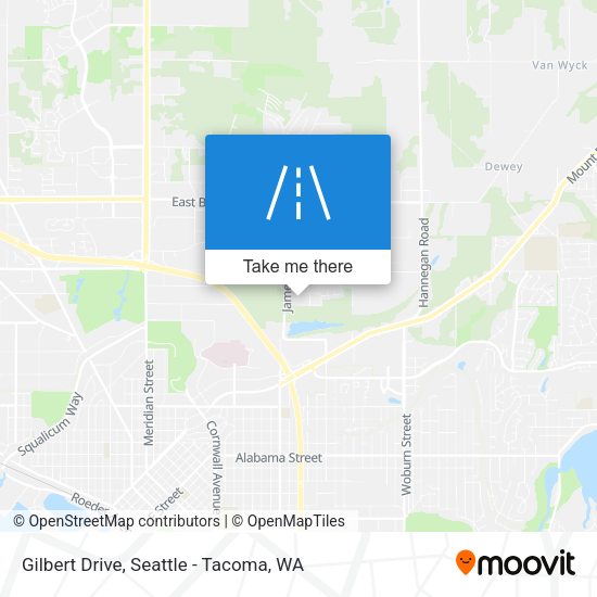 Gilbert Drive map