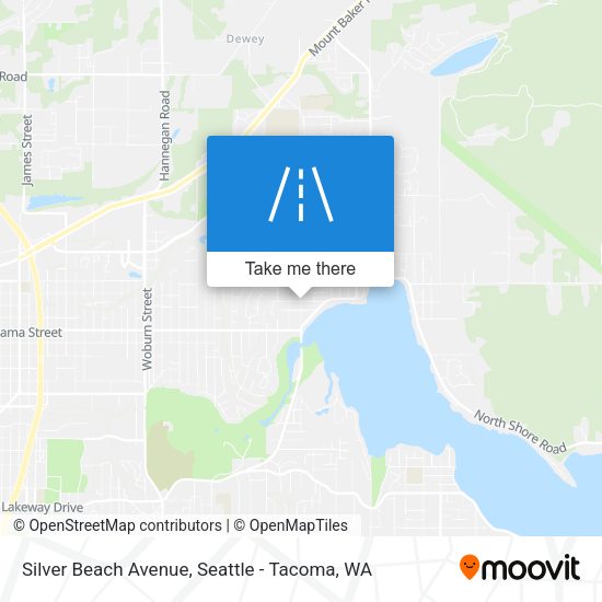 Silver Beach Avenue map