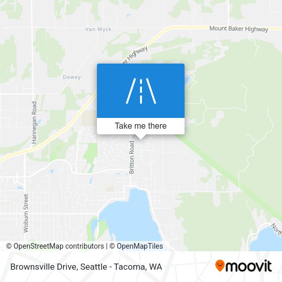 Brownsville Drive map