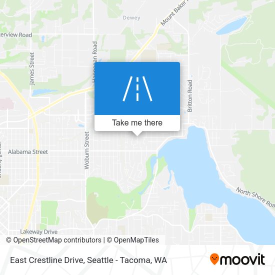 Mapa de East Crestline Drive
