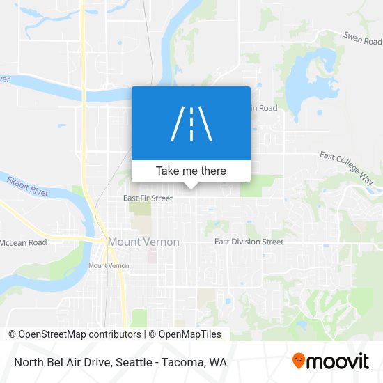 Mapa de North Bel Air Drive