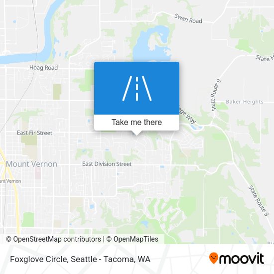 Foxglove Circle map