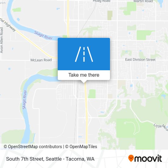 South 7th Street map