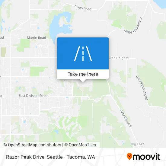 Razor Peak Drive map