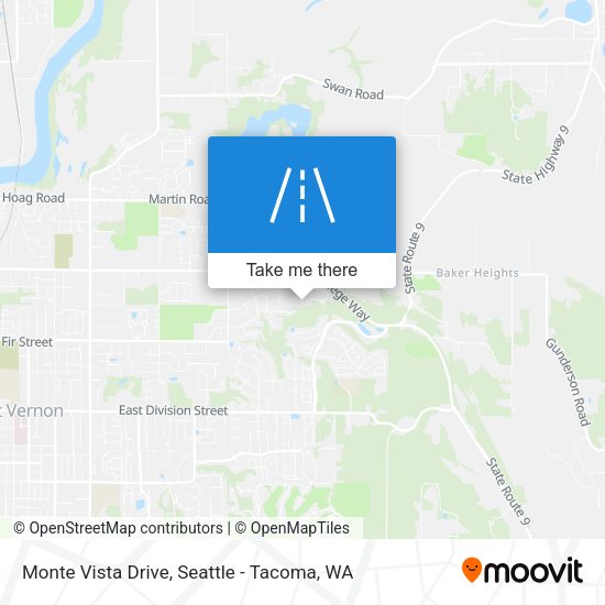 Monte Vista Drive map